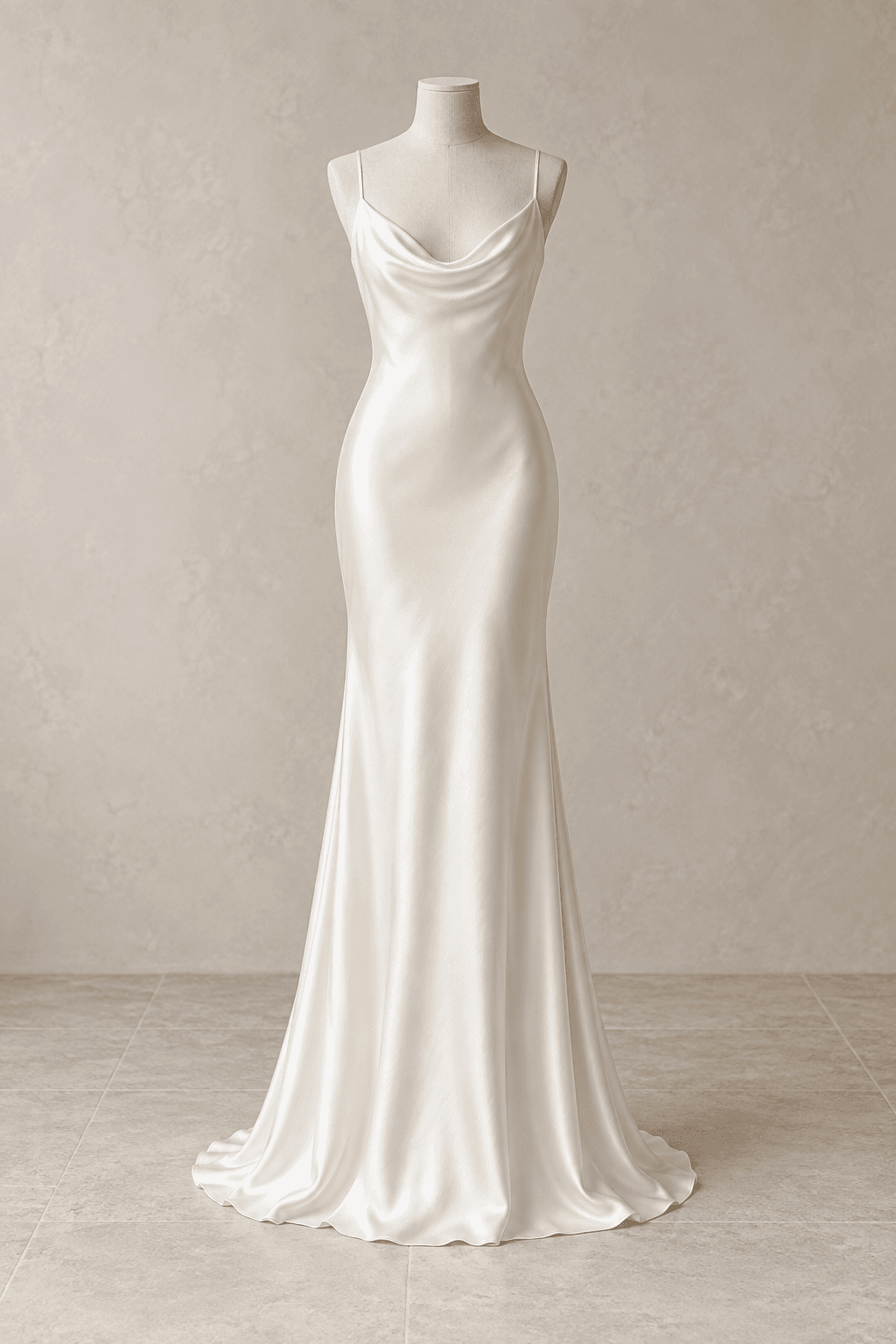 After the vows: AI-generated Slip wedding dress concept
