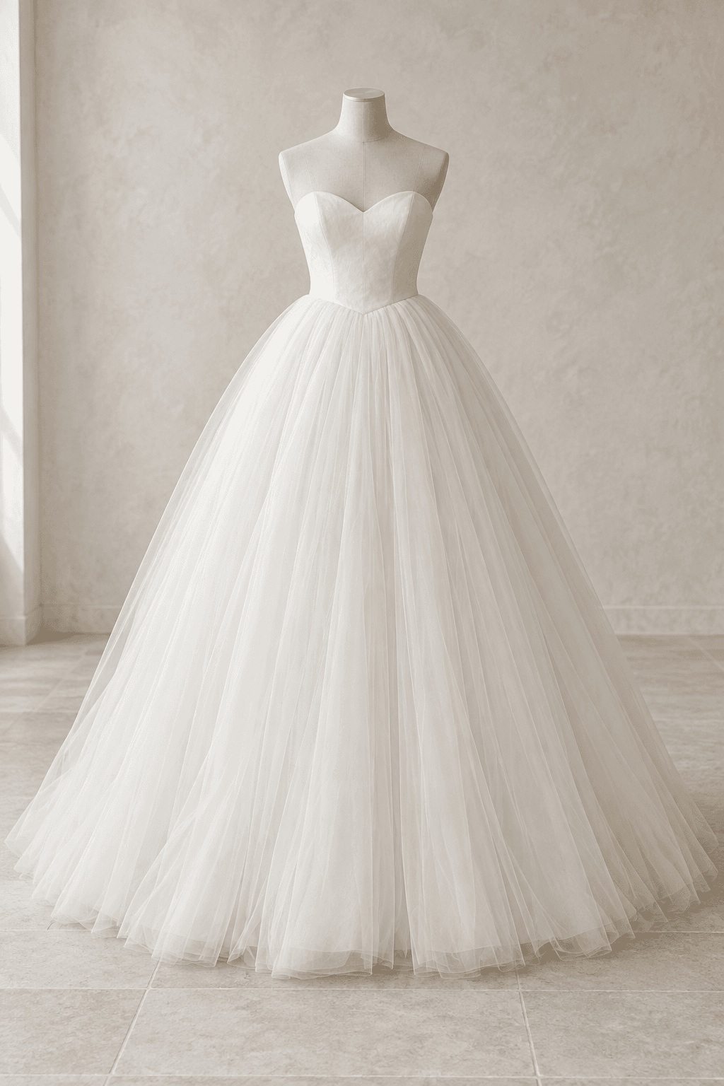 The grand entrance: AI-generated Ball gown wedding dress concept